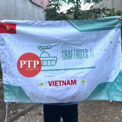 in cờ công ty craftbots ai xưởng in cờ ptp