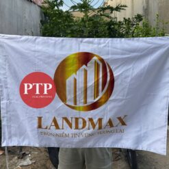 in cờ công ty Landmax Xưởng in cờ ptp