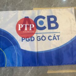 in cờ ngân hàng acb phòng giao dịch gò cát xưởng in cờ ptp