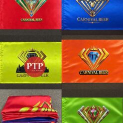 in cờ vải carnival beer nhà hàng quán bar xưởng in cờ ptp