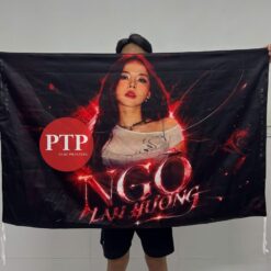 in cờ cổ vũ Idol Ngô Lan Hương siêu đẹp