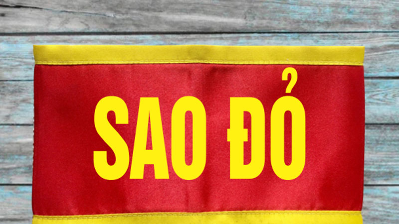 Băng đỏ đeo tay Sao đỏ